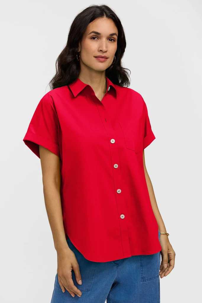 Abigail No Iron Stretch Short Sleeve Shirt - Image 12