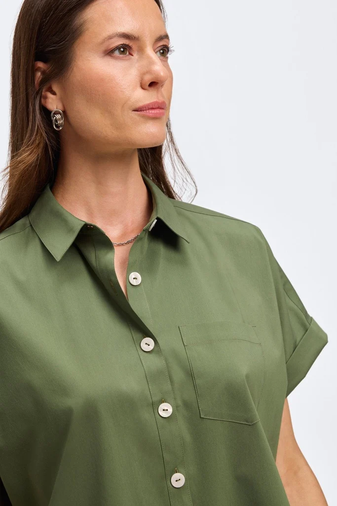 Abigail No Iron Stretch Short Sleeve Shirt - Image 17