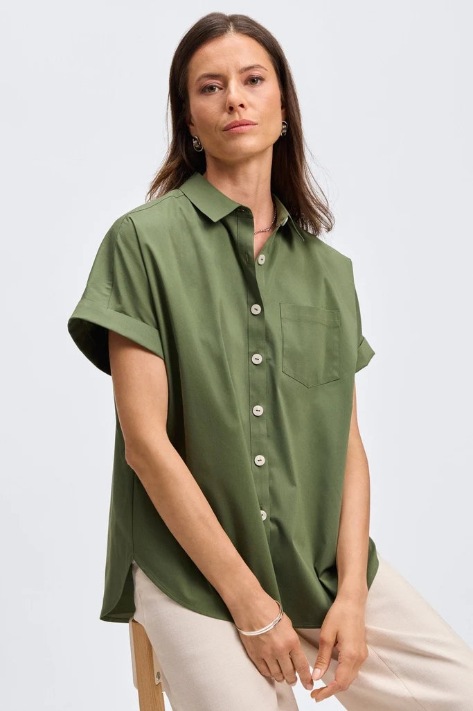 Abigail No Iron Stretch Short Sleeve Shirt - Image 18
