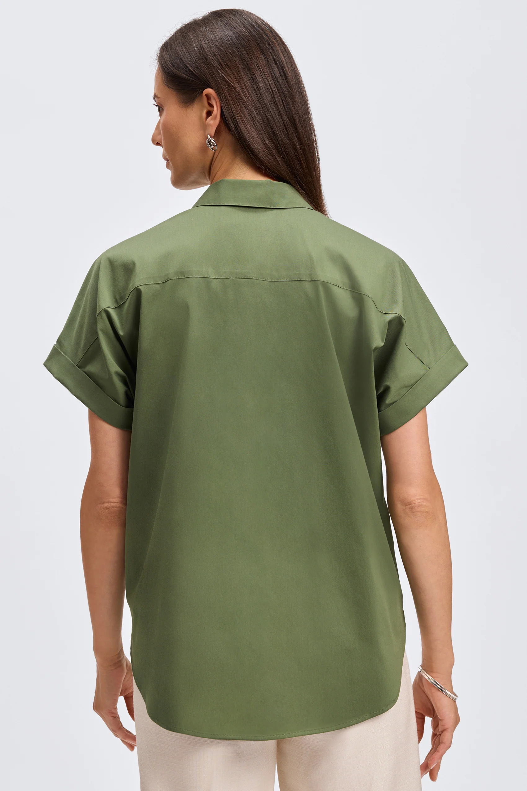 Abigail No Iron Stretch Short Sleeve Shirt - Image 19