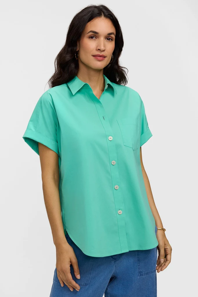 Abigail No Iron Stretch Short Sleeve Shirt - Image 23