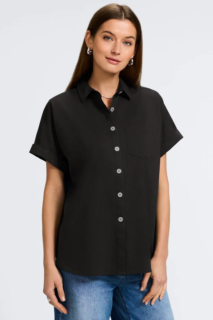 Abigail No Iron Stretch Short Sleeve Shirt - Image 26