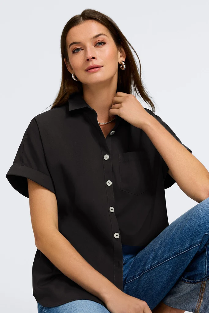 Abigail No Iron Stretch Short Sleeve Shirt - Image 27