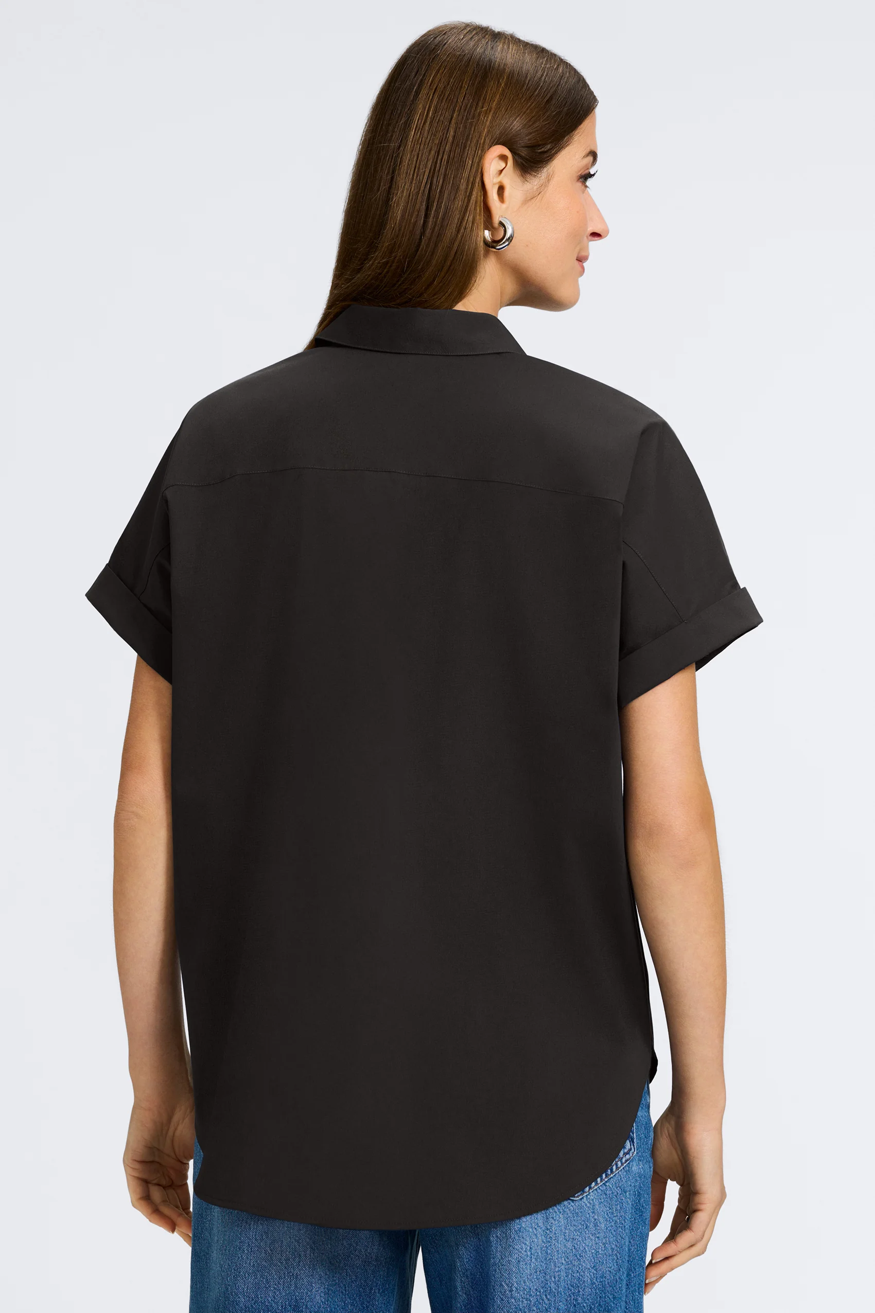 Abigail No Iron Stretch Short Sleeve Shirt - Image 30