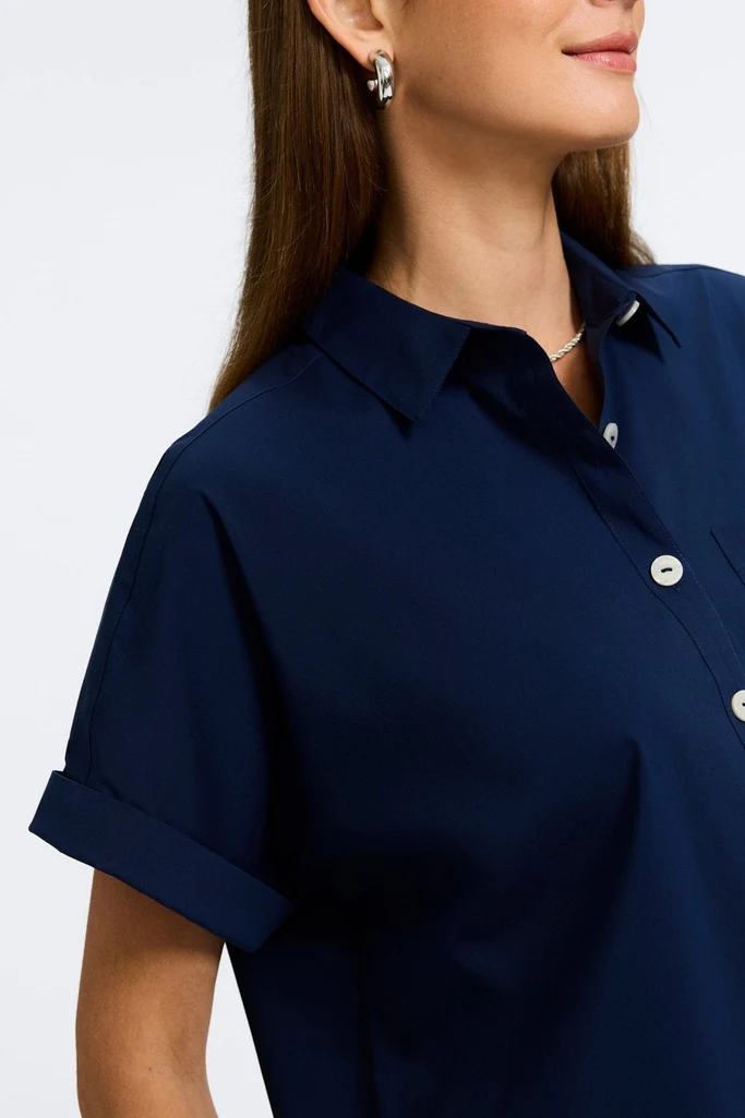 Abigail No Iron Stretch Short Sleeve Shirt - Image 5