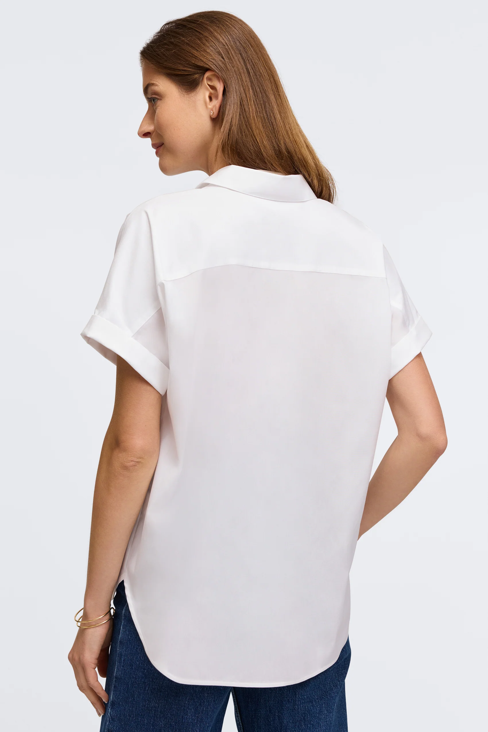 Abigail No Iron Stretch Short Sleeve Shirt - Image 8