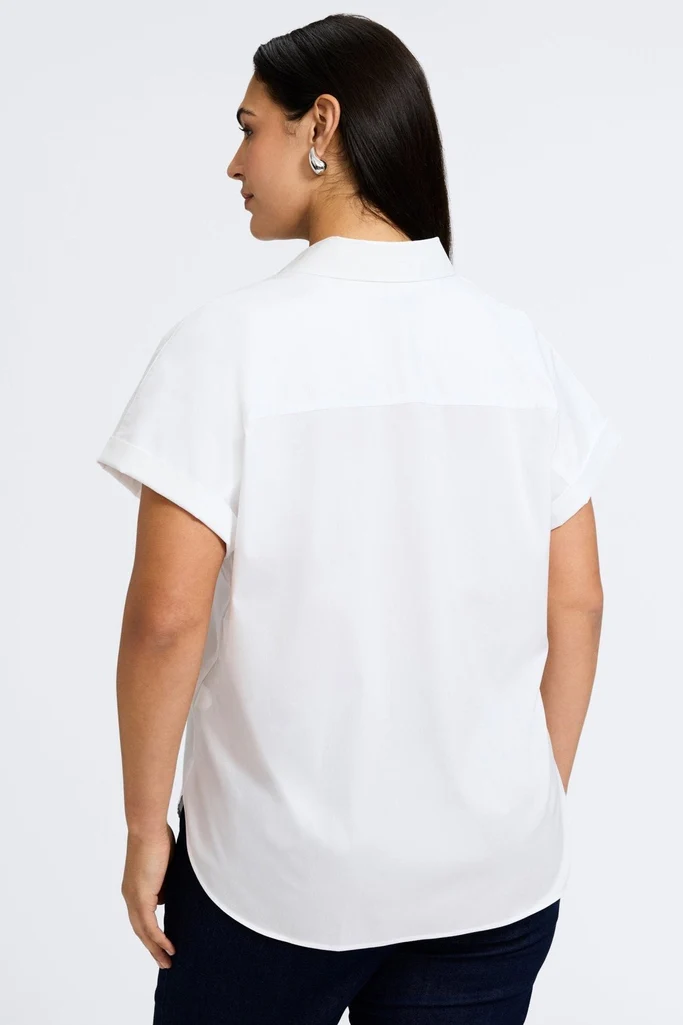 Abigail Plus No Iron Stretch Short Sleeve Shirt - Image 19