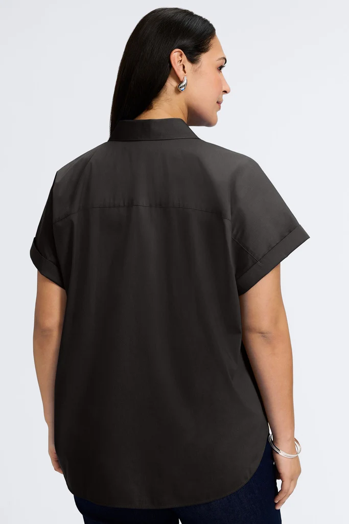 Abigail Plus No Iron Stretch Short Sleeve Shirt - Image 21