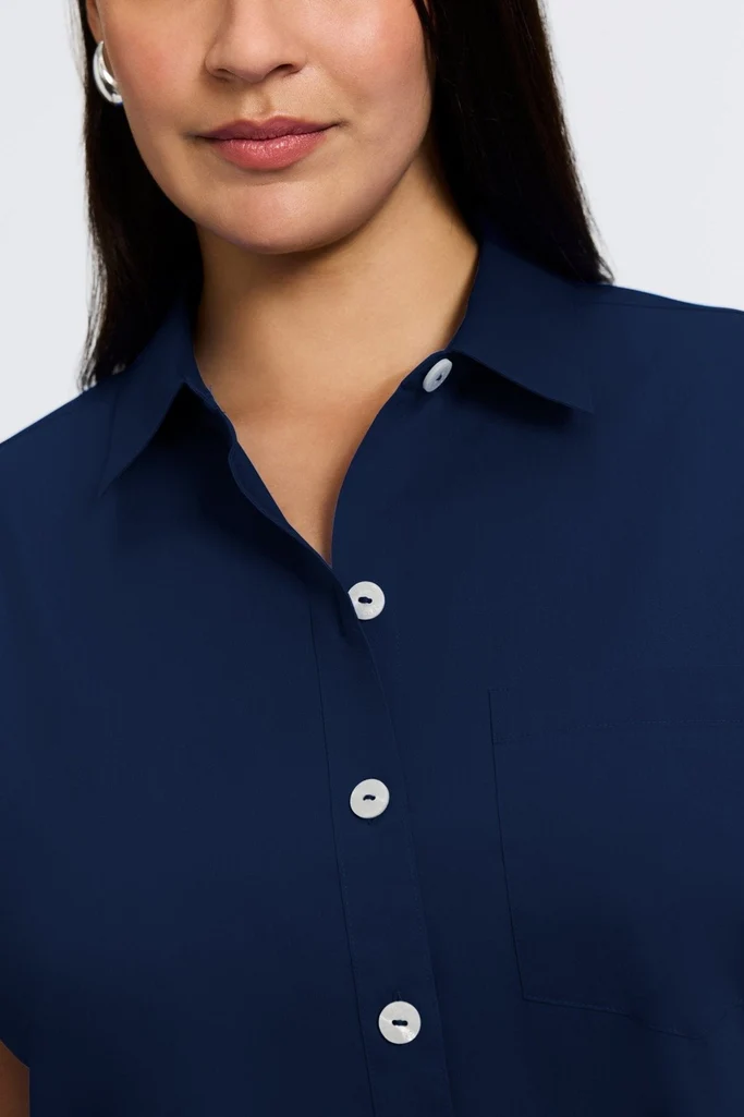 Abigail Plus No Iron Stretch Short Sleeve Shirt - Image 24