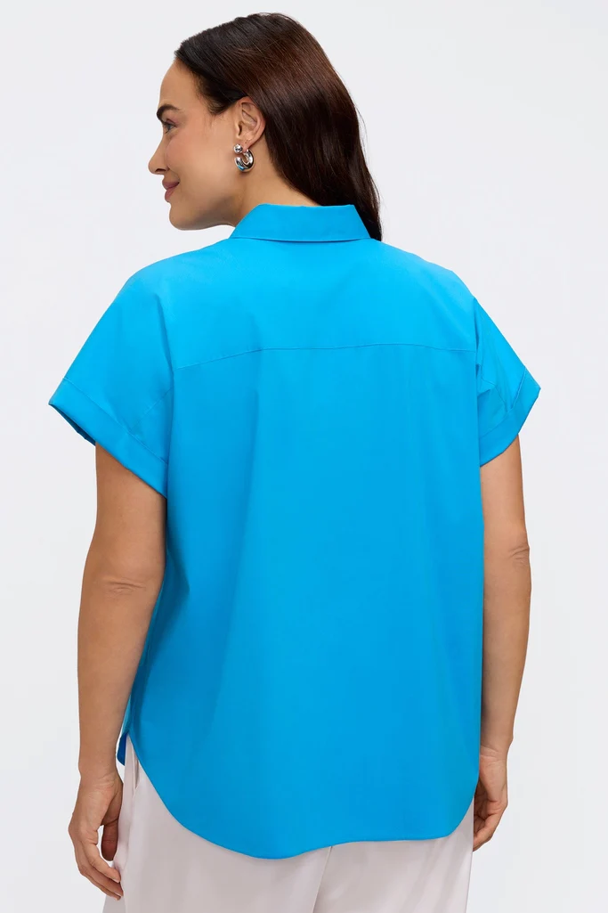 Abigail Plus No Iron Stretch Short Sleeve Shirt - Image 4