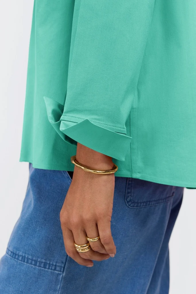 Agnes No Iron Stretch Long Sleeve Popover Shirt - Image 11