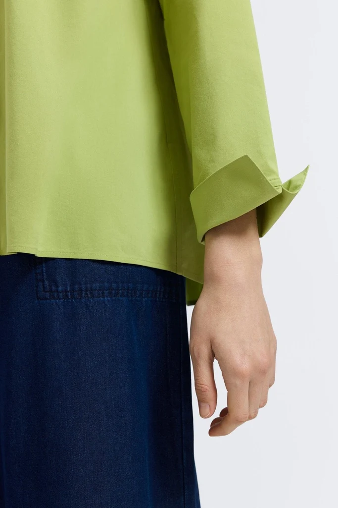 Agnes No Iron Stretch Long Sleeve Popover Shirt - Image 25