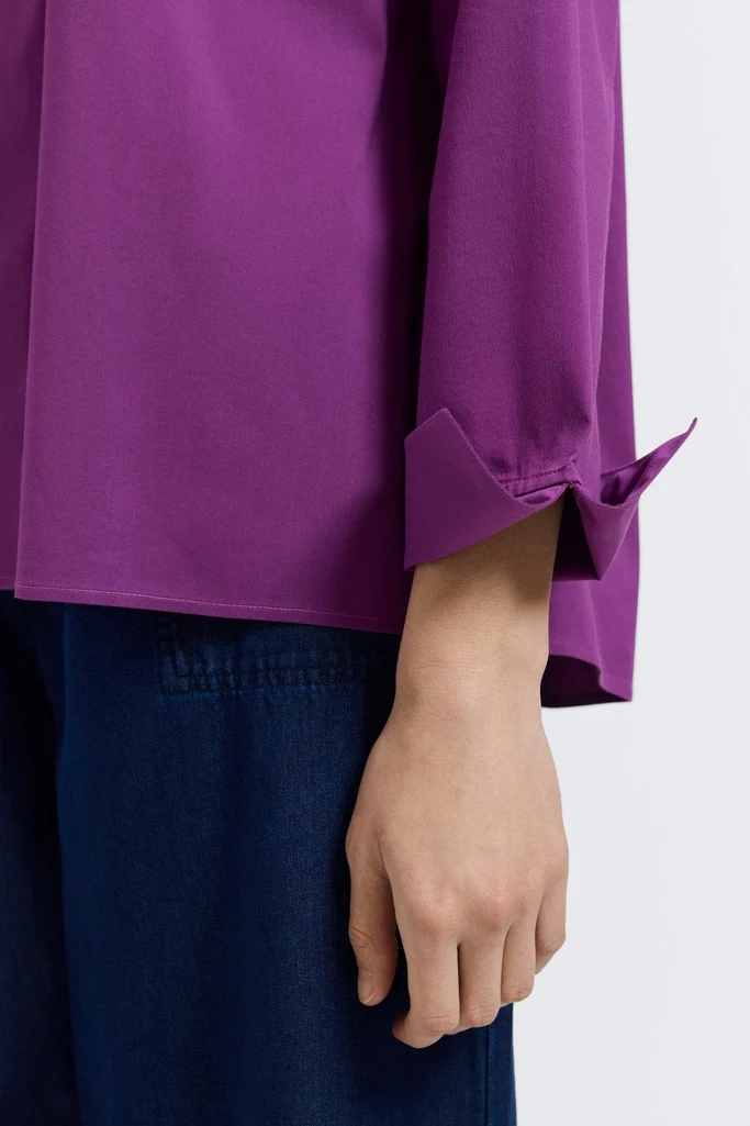 Agnes No Iron Stretch Long Sleeve Popover Shirt - Image 35