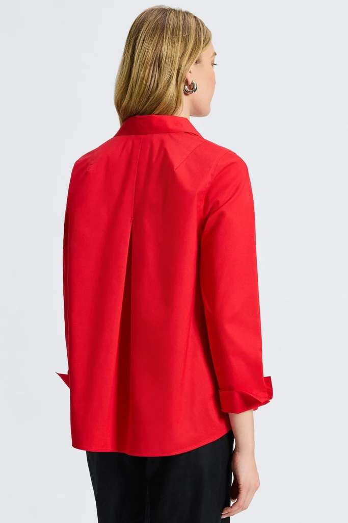 Agnes No Iron Stretch Long Sleeve Popover Shirt - Image 40