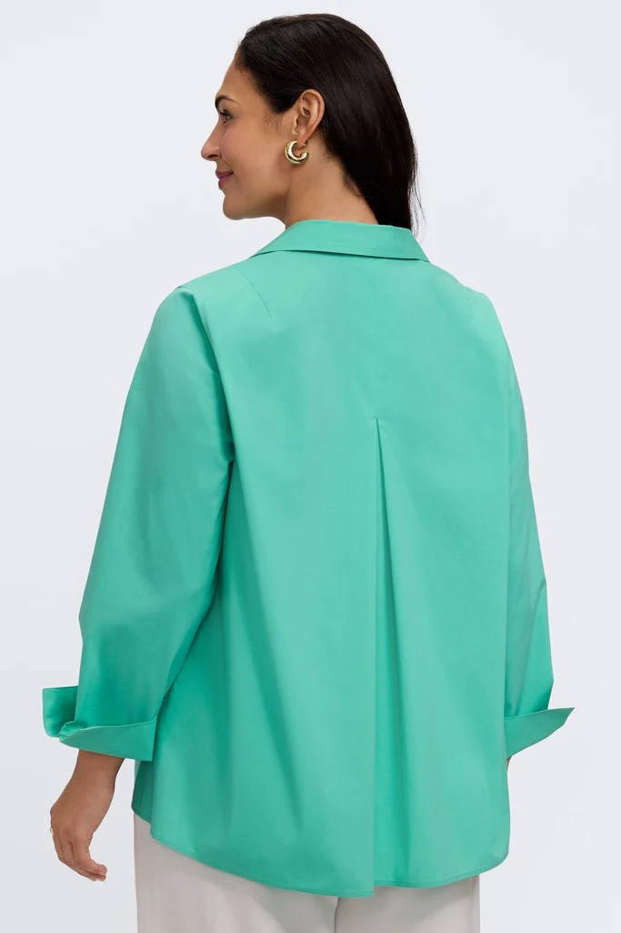 Agnes Plus No Iron Stretch Long Sleeve Popover Shirt - Image 12