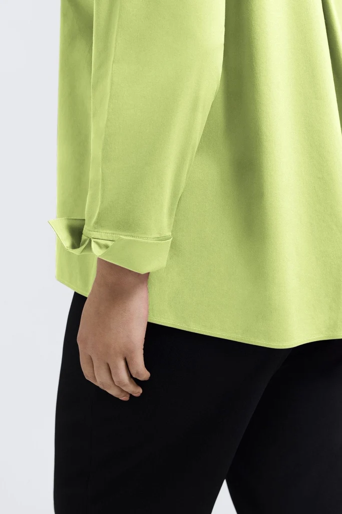 Agnes Plus No Iron Stretch Long Sleeve Popover Shirt - Image 15
