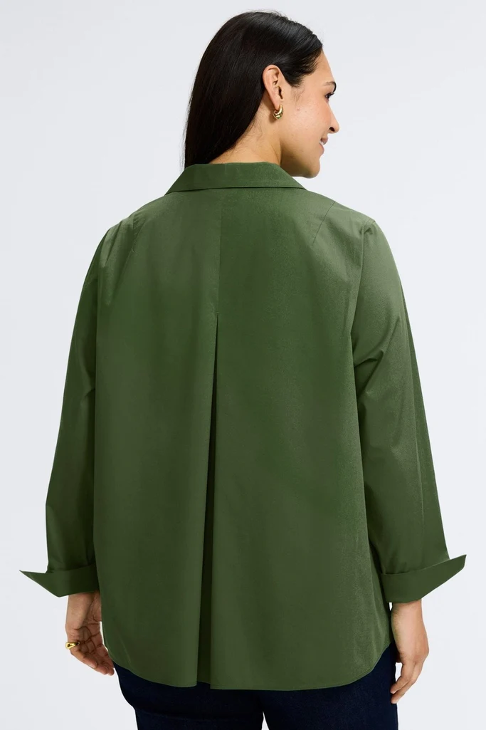 Agnes Plus No Iron Stretch Long Sleeve Popover Shirt - Image 20