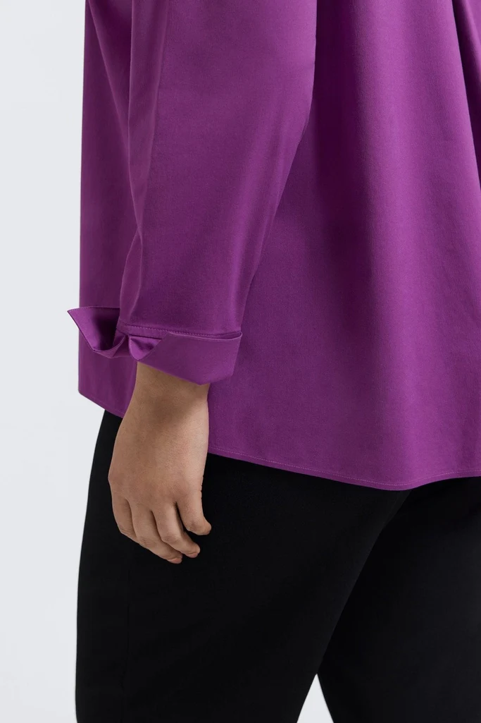 Agnes Plus No Iron Stretch Long Sleeve Popover Shirt - Image 23