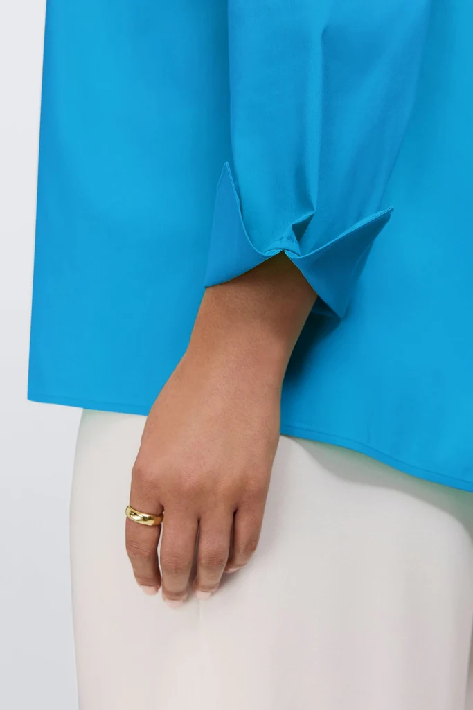 Agnes Plus No Iron Stretch Long Sleeve Popover Shirt - Image 3