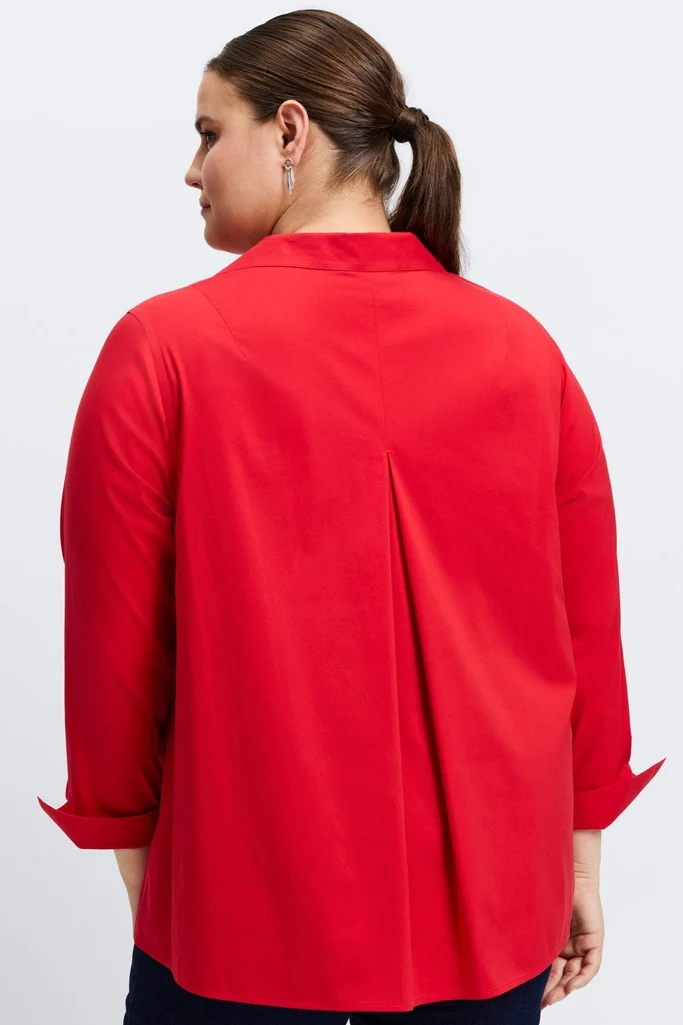 Agnes Plus No Iron Stretch Long Sleeve Popover Shirt - Image 31