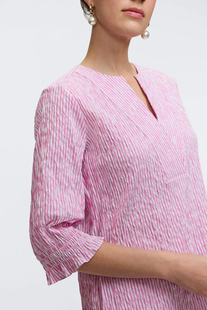 Alicia Crinkle Jacquard 3/4 Sleeve Dress - Image 5