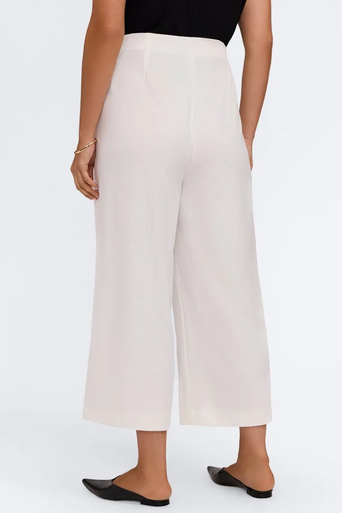 Arlette Plus Knit Crepe Wide Leg Ankle Pants - Image 4