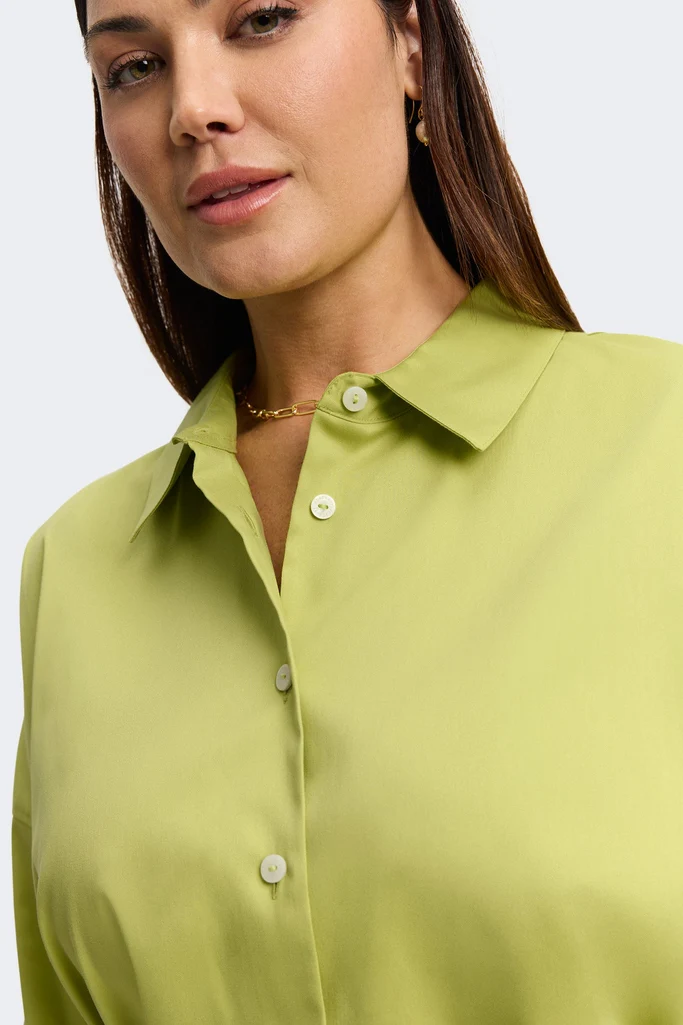 Avery Plus Stretch Matte Sateen 3/4 Sleeve Shirt - Image 13