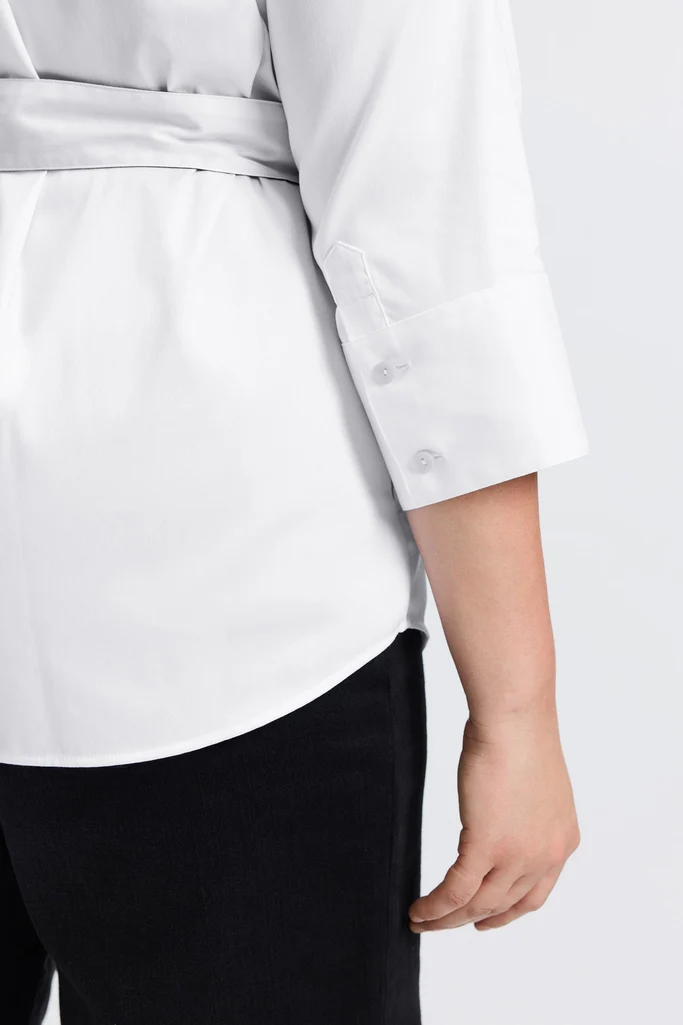 Avery Plus Stretch Matte Sateen 3/4 Sleeve Shirt - Image 21