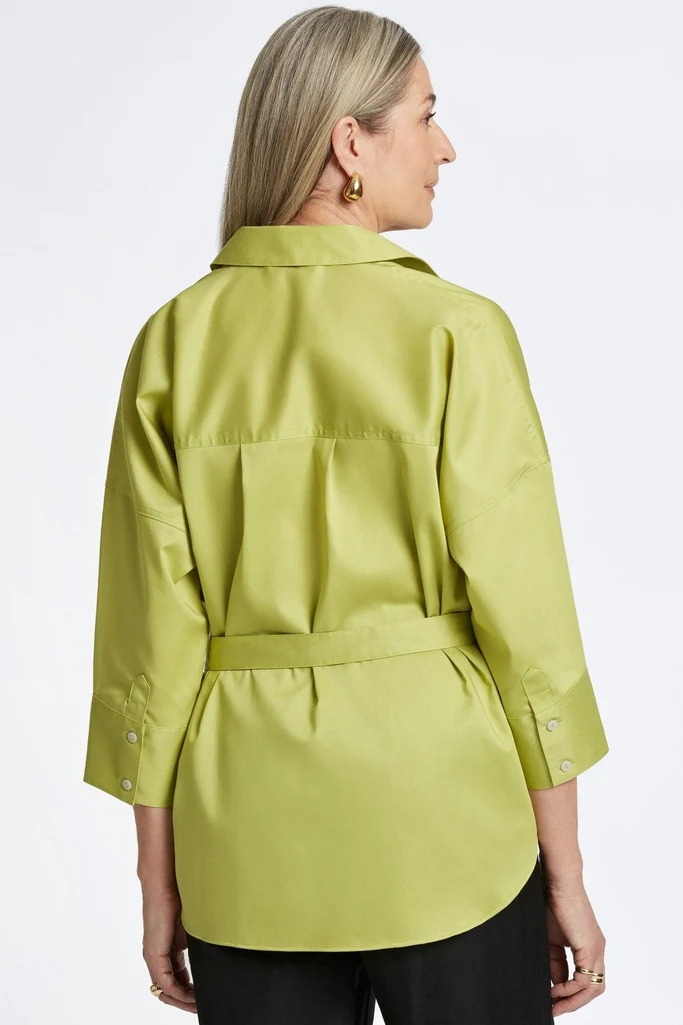 Avery Stretch Matte Sateen 3/4 Sleeve Shirt - Image 10