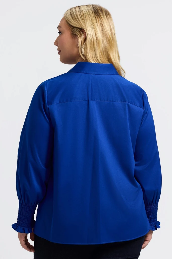 Avril Plus Stretch Matte Sateen Long Sleeve Shirt - Image 10