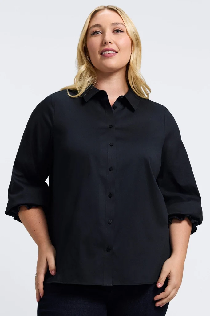 Avril Plus Stretch Matte Sateen Long Sleeve Shirt - Image 13
