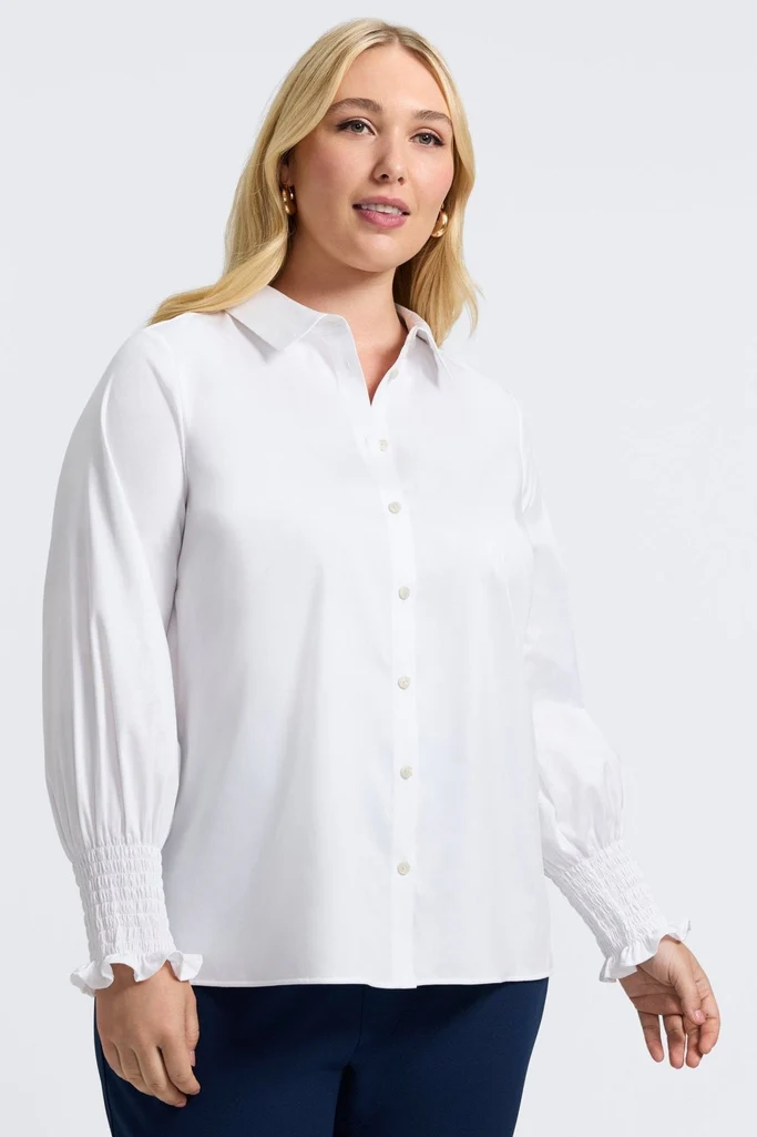 Avril Plus Stretch Matte Sateen Long Sleeve Shirt - Image 18