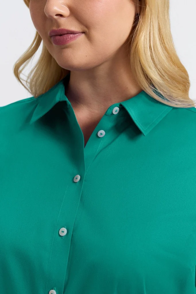 Avril Plus Stretch Matte Sateen Long Sleeve Shirt - Image 23