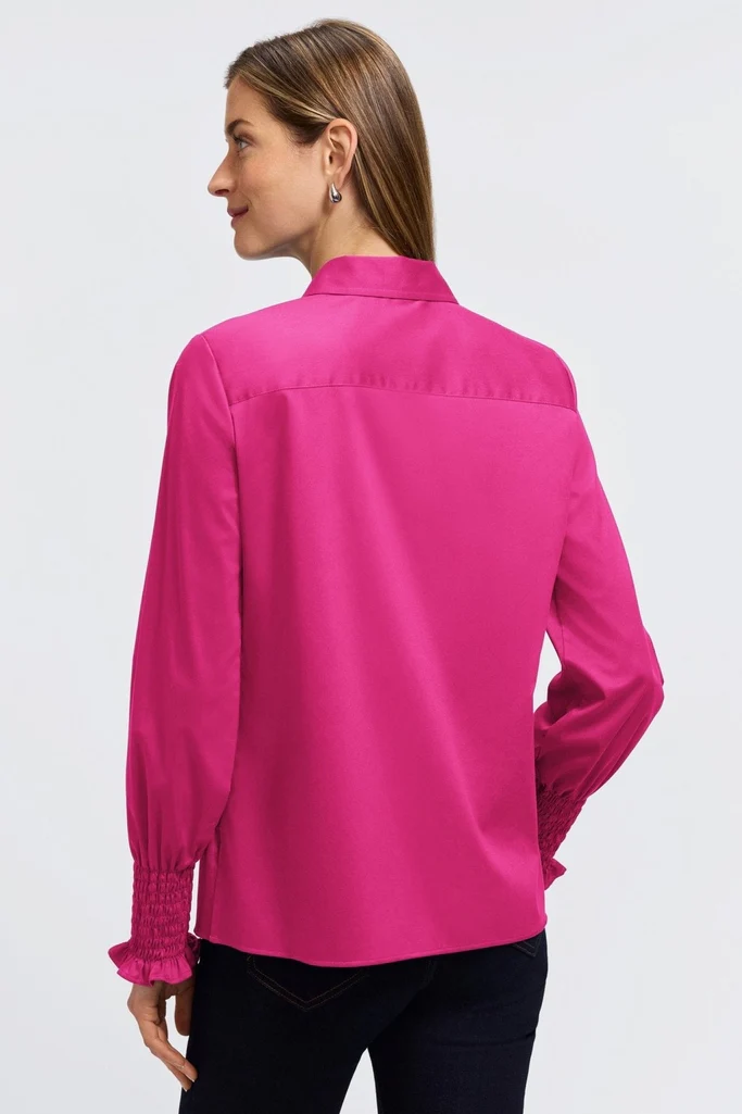 Avril Stretch Matte Sateen Long Sleeve Shirt - Image 15