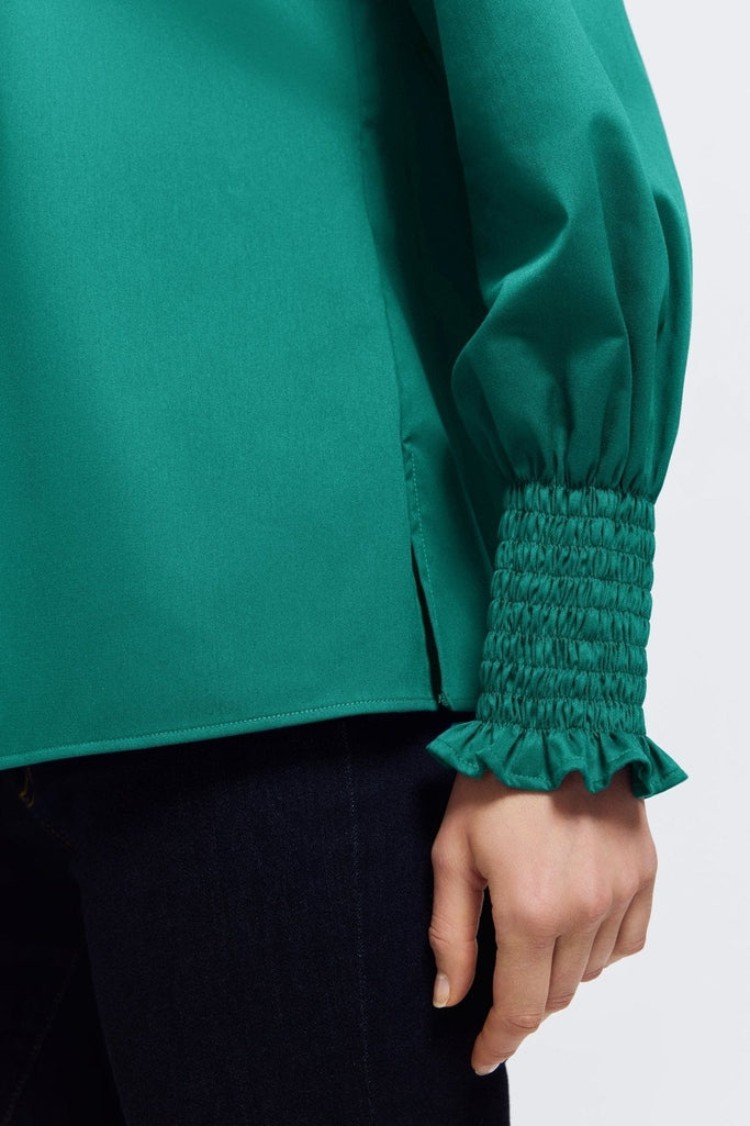 Avril Stretch Matte Sateen Long Sleeve Shirt - Image 18