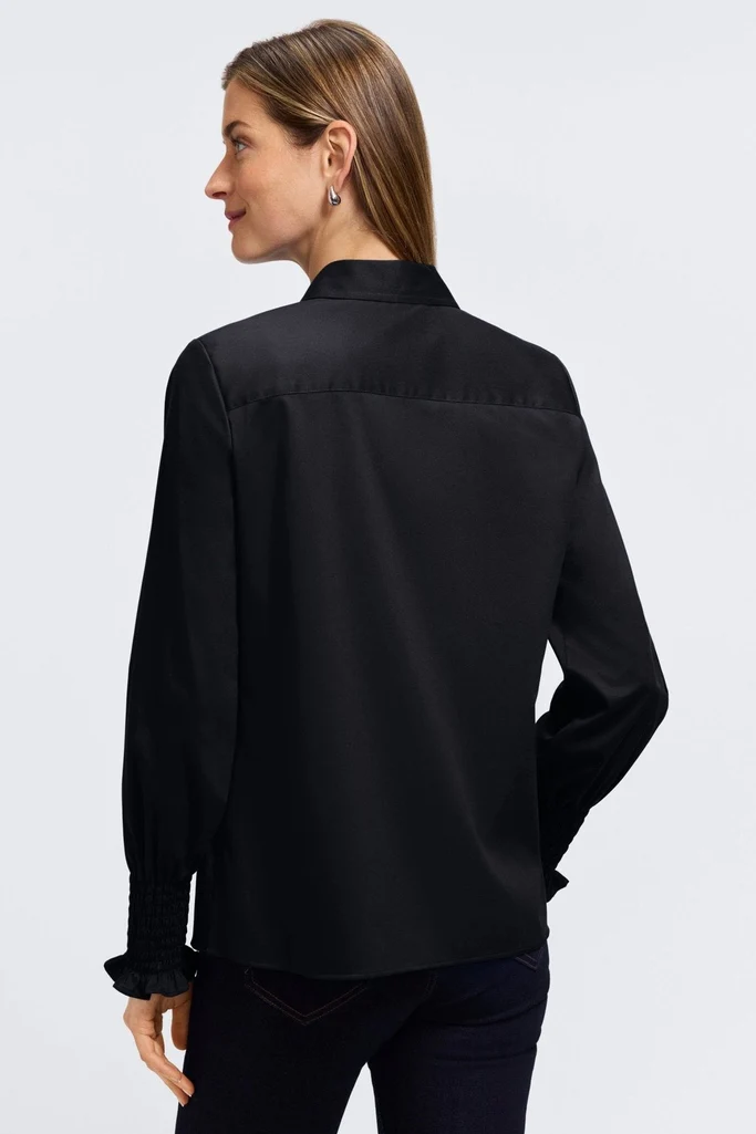 Avril Stretch Matte Sateen Long Sleeve Shirt - Image 23