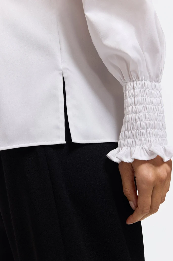 Avril Stretch Matte Sateen Long Sleeve Shirt - Image 3