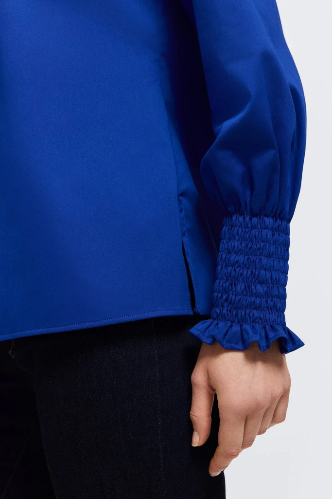 Avril Stretch Matte Sateen Long Sleeve Shirt - Image 8