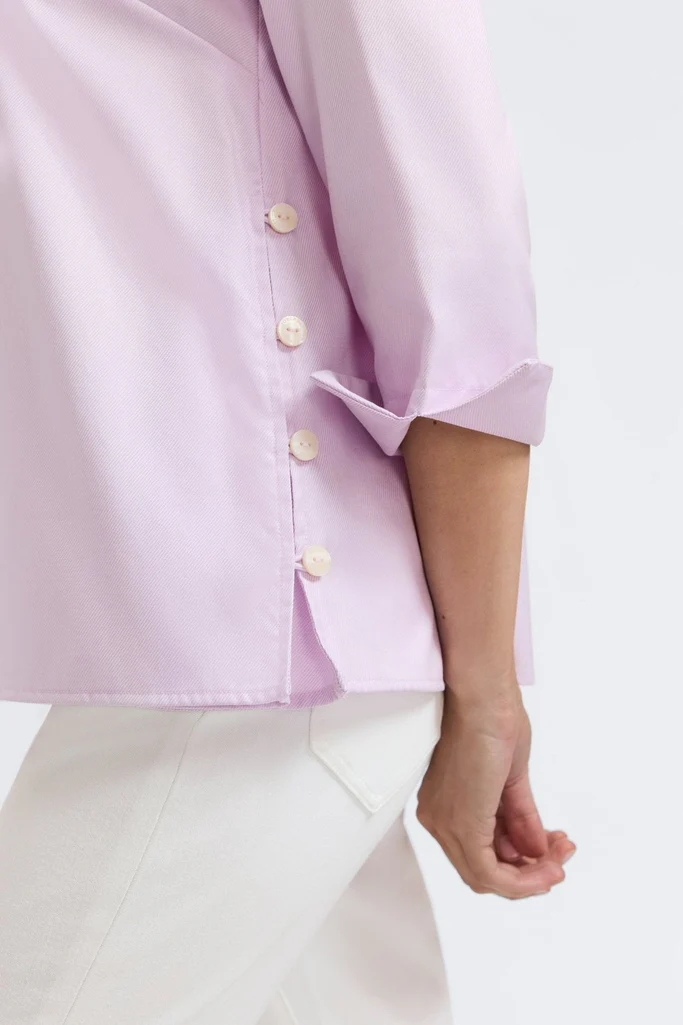 Beatrice Cavalry Twill 3/4 Sleeve Shirt - Image 7