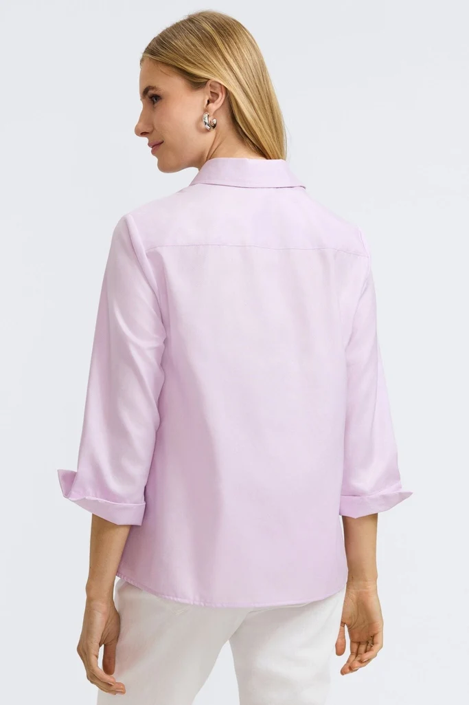 Beatrice Cavalry Twill 3/4 Sleeve Shirt - Image 9