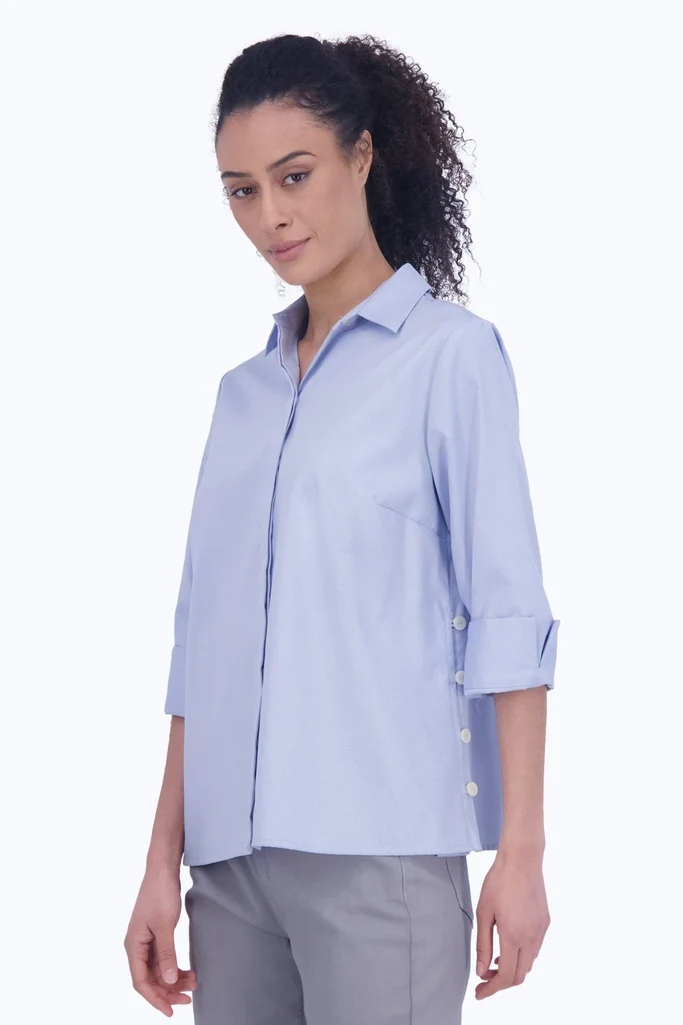 Beatrice No Iron Cavalry Twill 3/4 Sleeve Shirt - Image 8