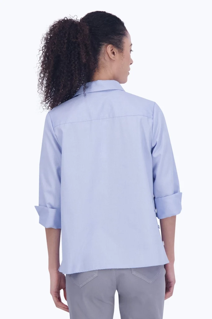 Beatrice No Iron Cavalry Twill 3/4 Sleeve Shirt - Image 9