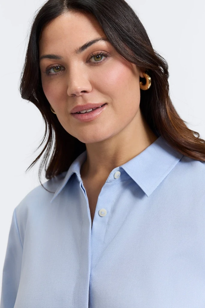 Beatrice Plus Cavalry Twill 3/4 Sleeve Shirt - Image 7