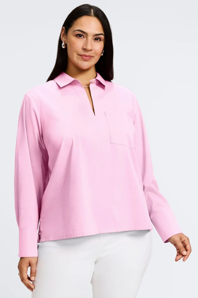 Bella Plus No Iron Stretch Long Sleeve Shirt - Image 17