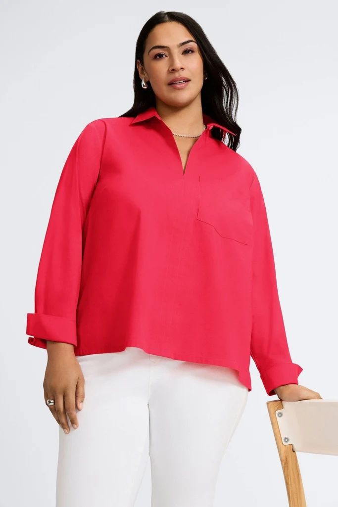 Bella Plus No Iron Stretch Long Sleeve Shirt - Image 21