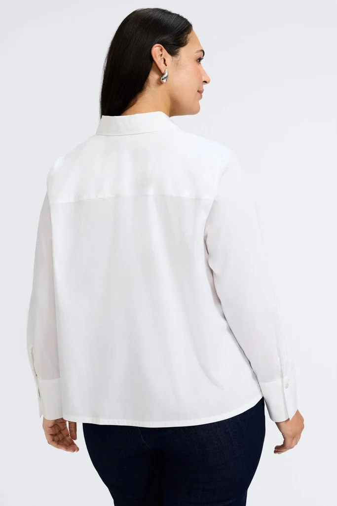 Bella Plus No Iron Stretch Long Sleeve Shirt - Image 3