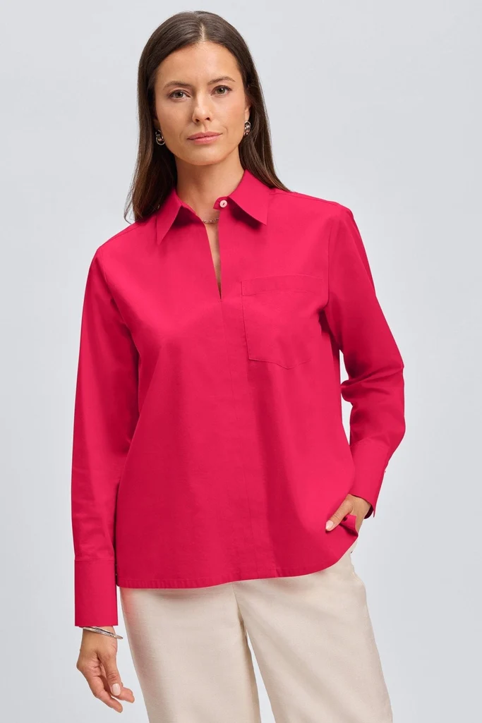 Bella No Iron Stretch Long Sleeve Shirt - Image 18
