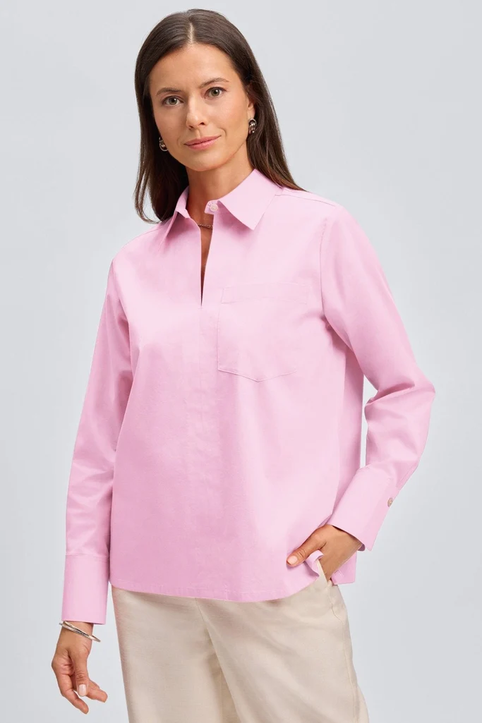 Bella No Iron Stretch Long Sleeve Shirt - Image 22
