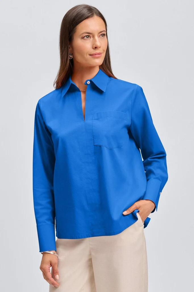 Bella No Iron Stretch Long Sleeve Shirt - Image 4