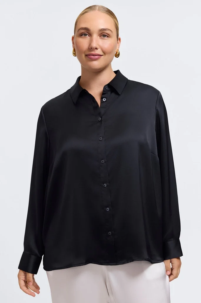 Bianca Plus Beyond Silk Long Sleeve Shirt - Image 10